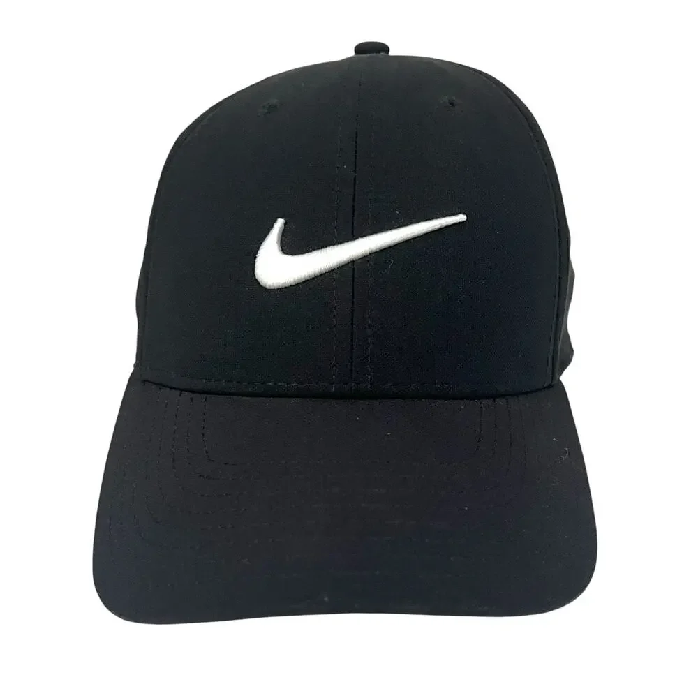 Nike Ole Miss Hat Black Legacy91 Swoosh Logo Red Side Embroidered Adjustable